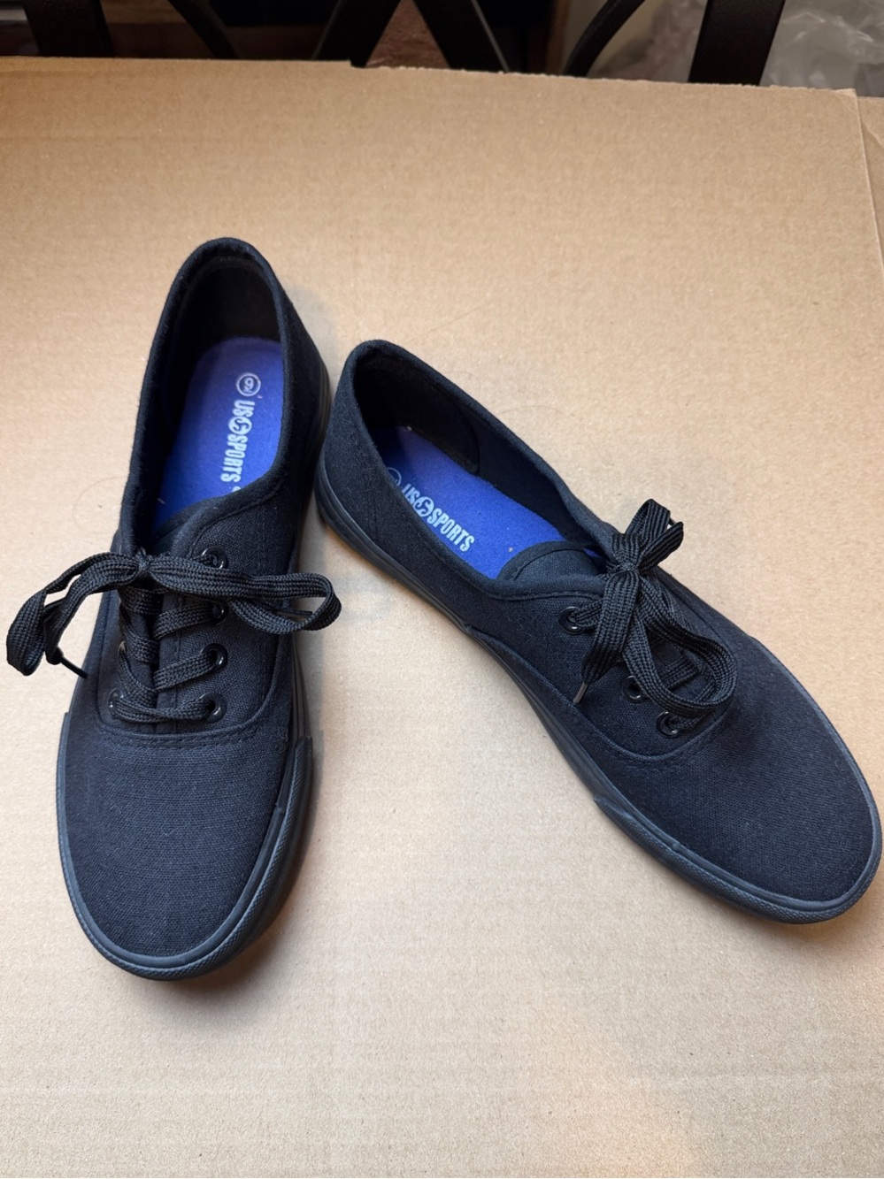 Casual Black Canvas Women's Sneakers - Unbranded